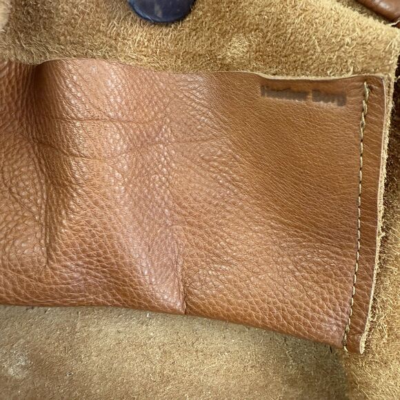 Heather Borg Italian Leather Tote Bag Pebbled Shoulder Bag - Picture 9 of 13